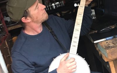 Man playing a banjo